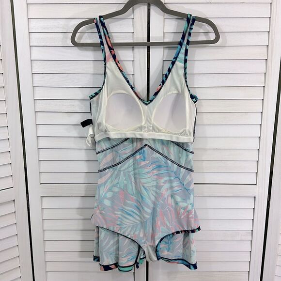 Maxine Of Hollywood Swimdress Size 16 Empire Waist - Picture 8 of 12